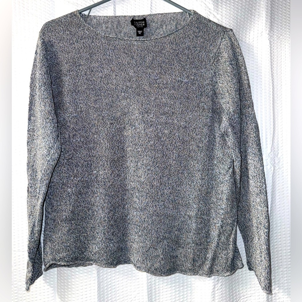 Eileen Fisher 100% Linen Top Size PL